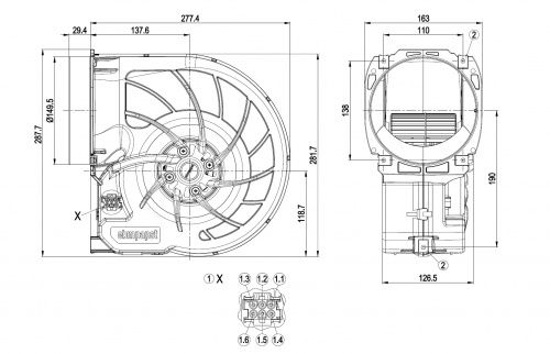 Ebmpapst  D2E160FK1102 фото 2