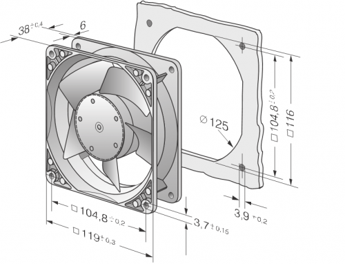 Ebmpapst 4184 NXM фото 2