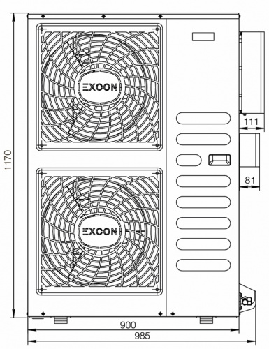 Напольно-потолочный кондиционер взрывозащищенный EXCON CR-01-1622 Напольно-потолочный кондиционер взрывозащищенный EXCON CR-01-1622