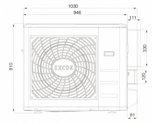 Кассетный кондиционер взрывозащищенный EXCON CR-01-1024 Кассетный кондиционер взрывозащищенный EXCON CR-01-1024