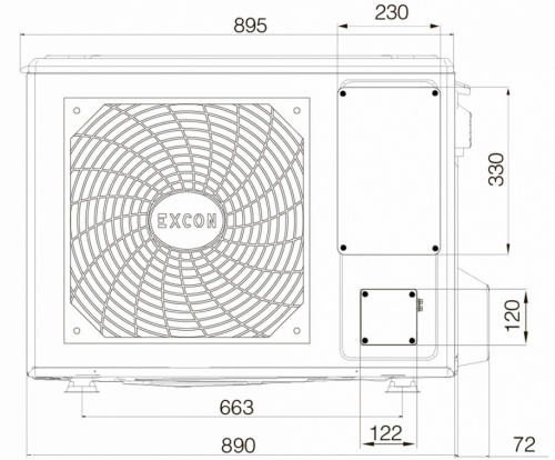 Кондиционер взрывозащищенный EXCON CR-01-0711