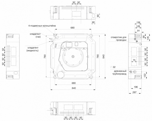 Кассетный кондиционер взрывозащищенный EXCON CR-01-1624 фото 2 Кассетный кондиционер взрывозащищенный EXCON CR-01-1624 фото 2