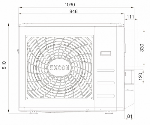 Напольно-потолочный кондиционер взрывозащищенный EXCON CR-01-1022 Напольно-потолочный кондиционер взрывозащищенный EXCON CR-01-1022