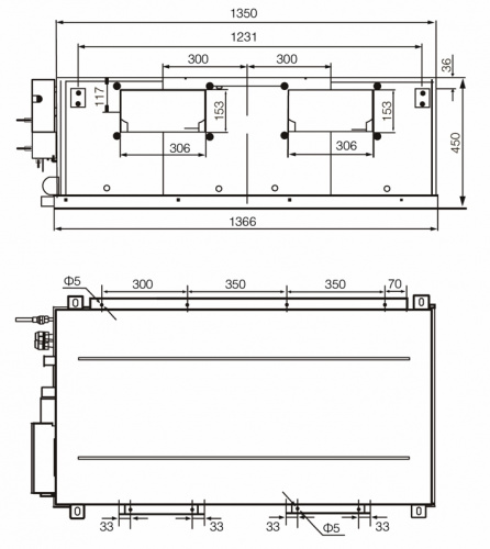 Канальный кондиционер взрывозащищенный EXCON CR-01-2223 фото 2